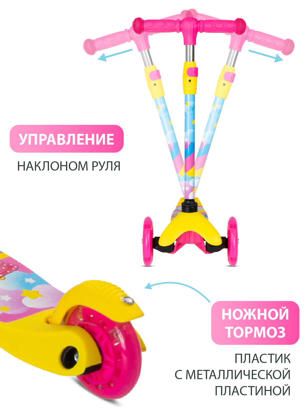 Самокат CITYRIDE трехколесный - фото 4
