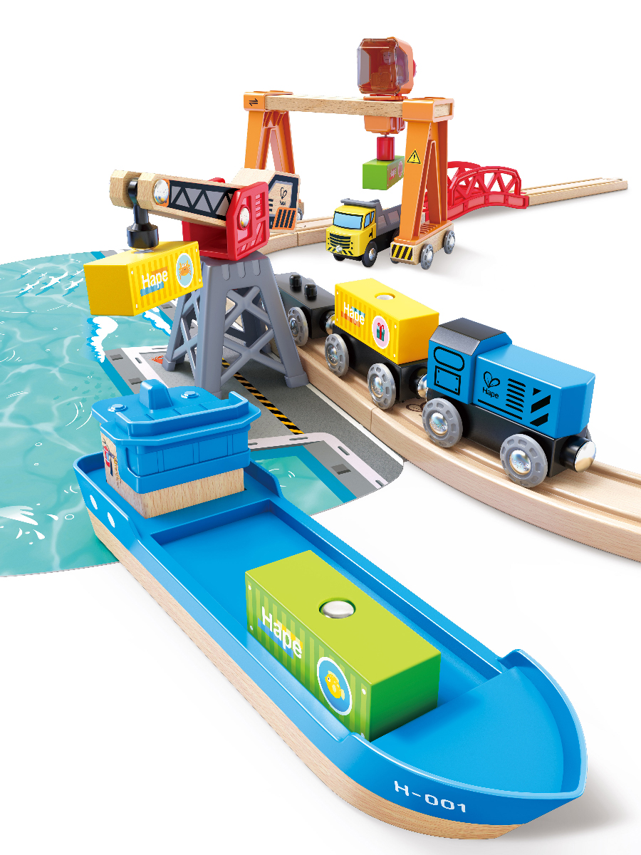 Набор железнодорожный Hape E3791_HP - фото 4