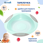 Тарелка Babyono тарелочка детская 240 мл 1 предм. в ассортименте