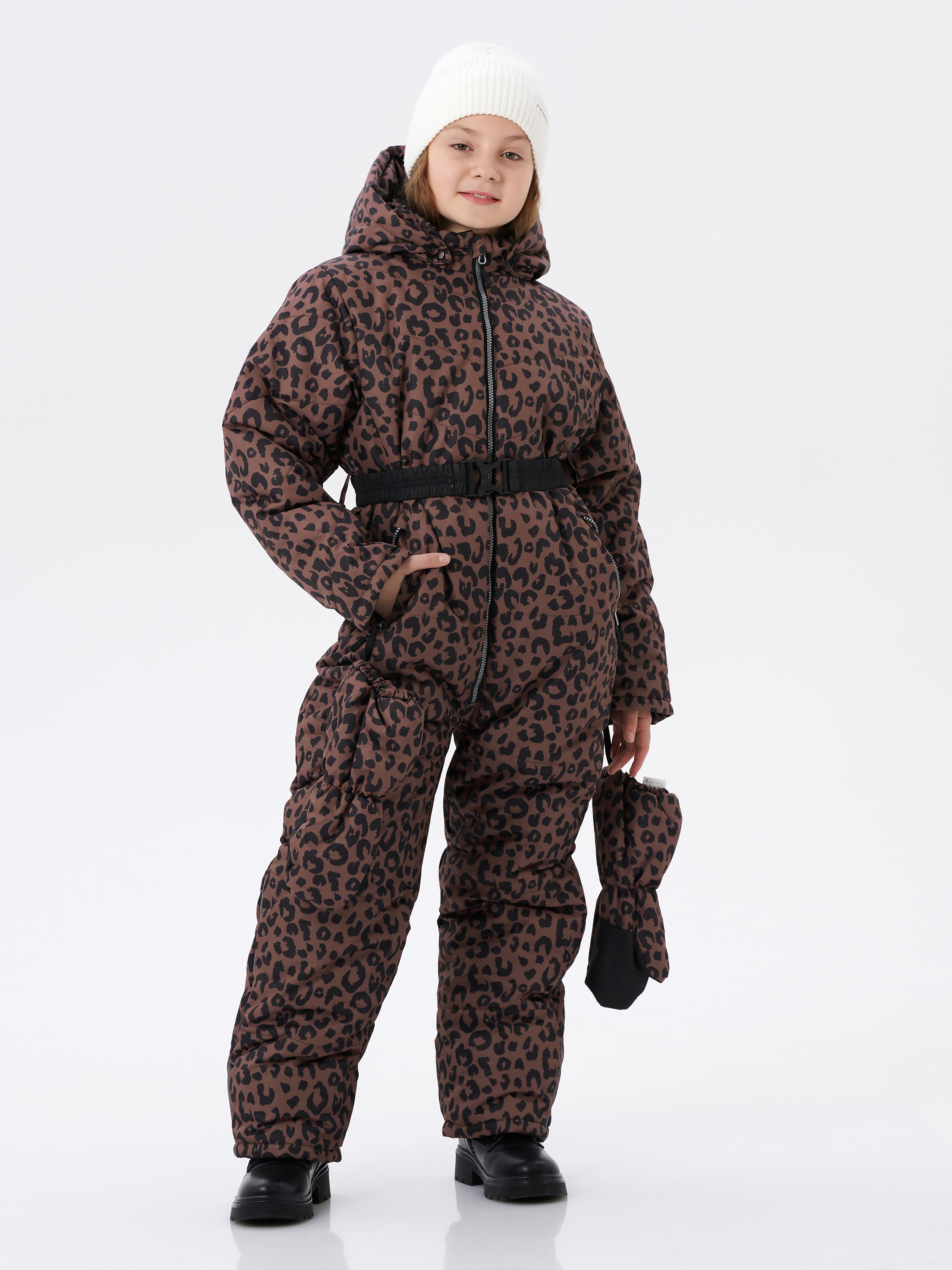 Комбинезон КрутышОк Т-068 коричневый, черный - фото 8