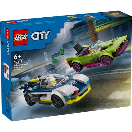 Конструктор LEGO City PoliceCar and MuscleCar Chase блочный