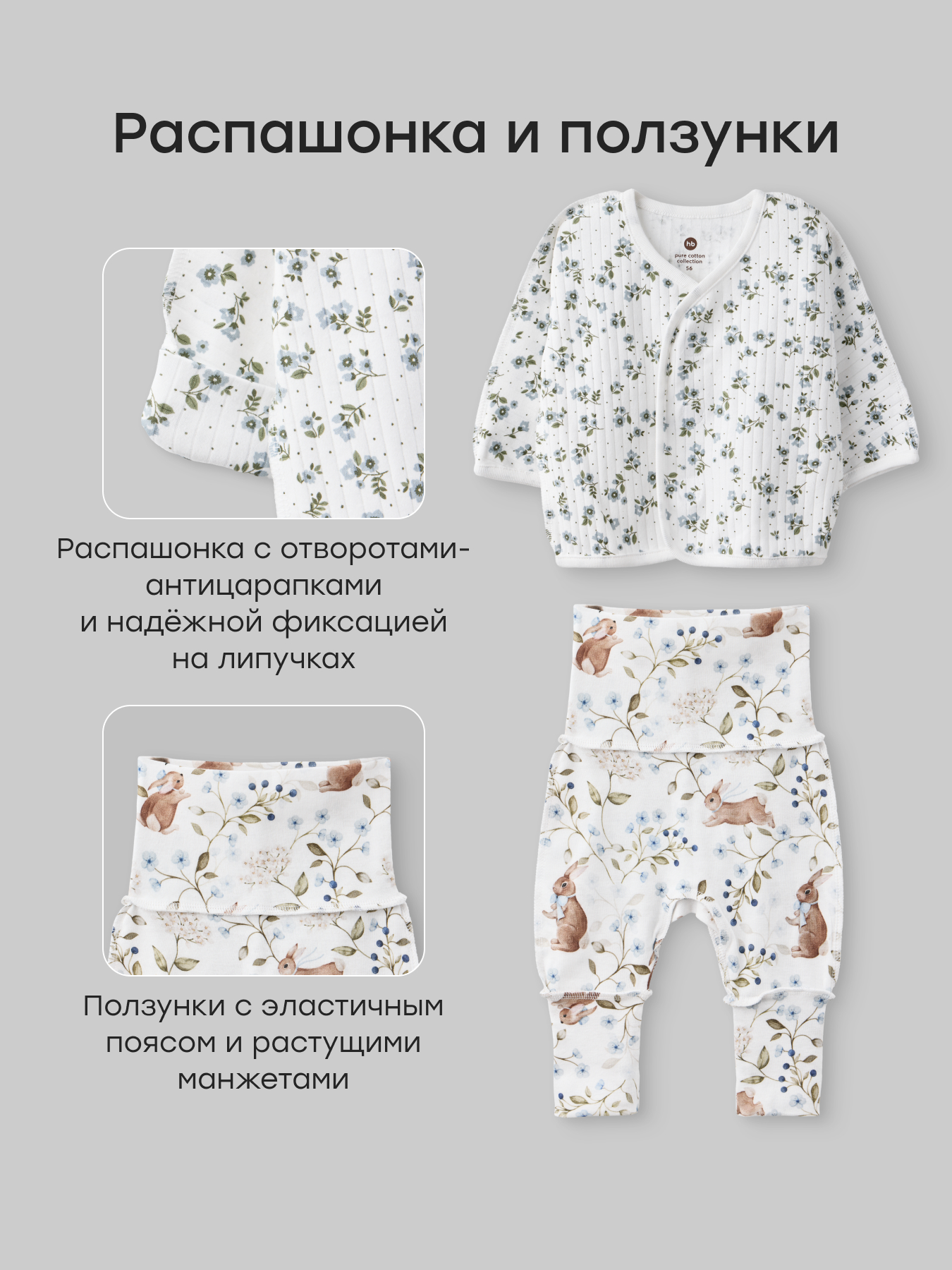 Комплект Happy Baby 90153-0_white-blue - фото 10