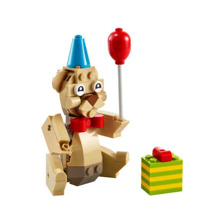 Конструктор LEGO Creator Мишка-именинник блочный