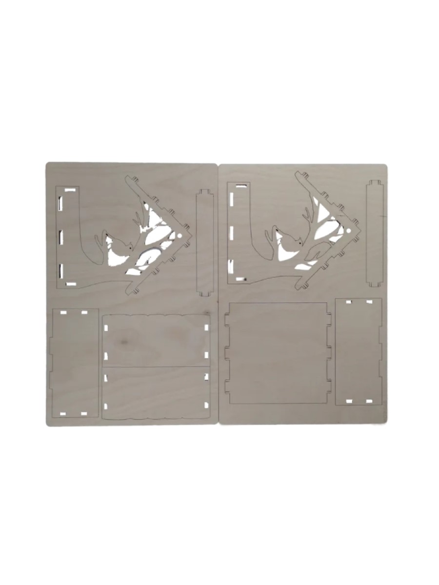 Сборная модель FOFA Кормушка для птиц Скворец ST0204 - фото 5