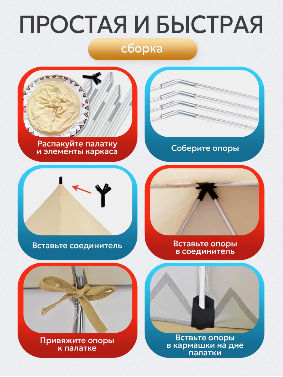 Палатка Рыжий кот Вигвам - фото 4