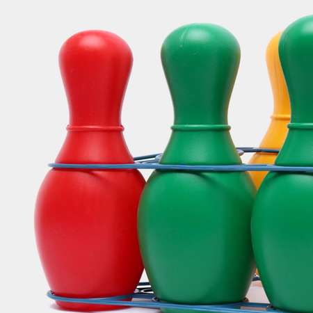 Набор для боулинга Colorplast Радуга 9 кеглей + шар