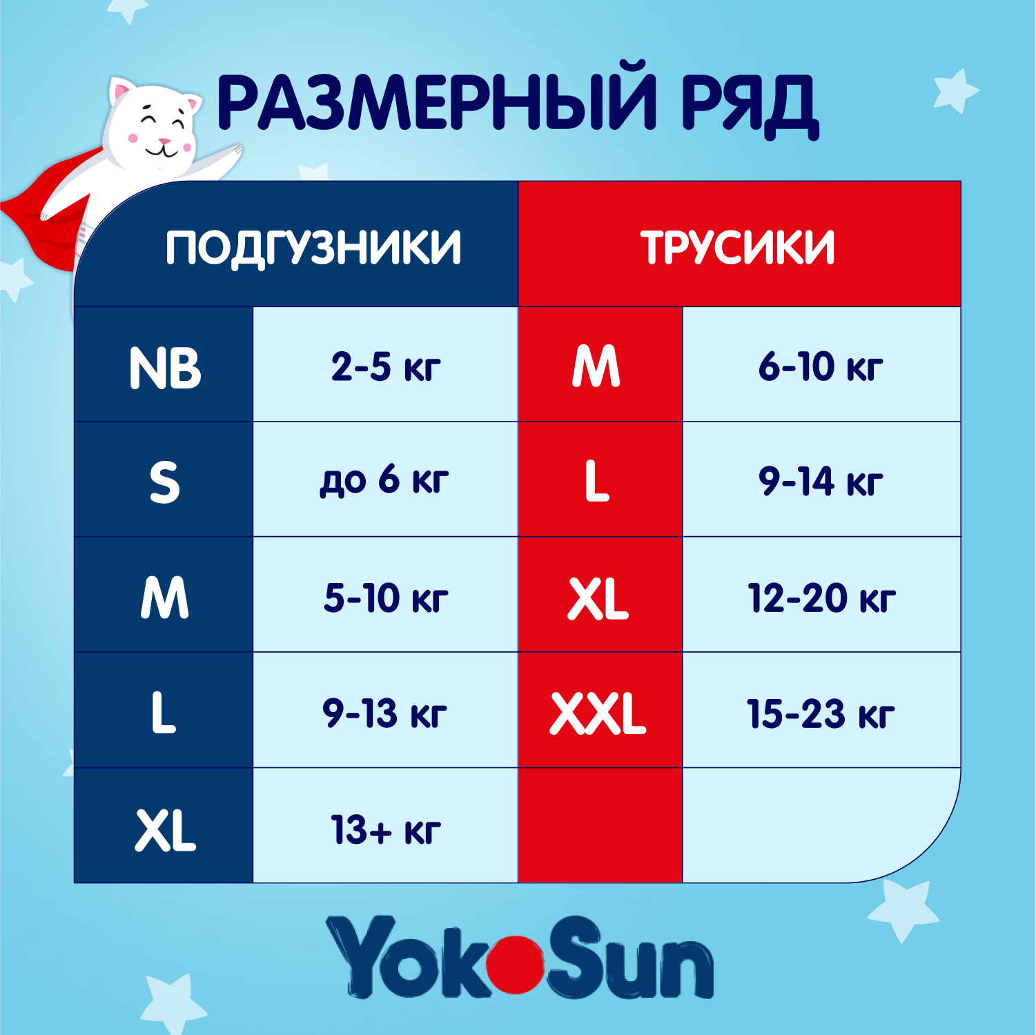 Подгузники YokoSun L (9-13 кг) 54 шт. - фото 11