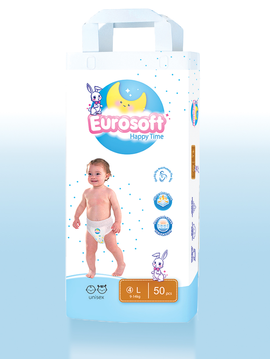 Трусики EUROSOFT L (9-14 кг) 50 шт. - фото 1