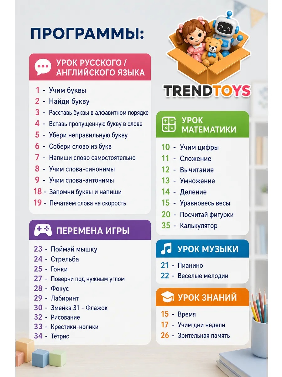 Детский ноутбук TrendToys обучающий развивающий компьютер - фото 11