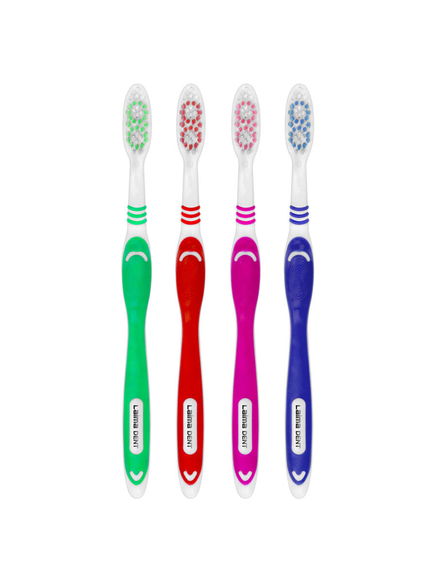 Зубная щетка классическая Лайма 12 шт. - фото 3