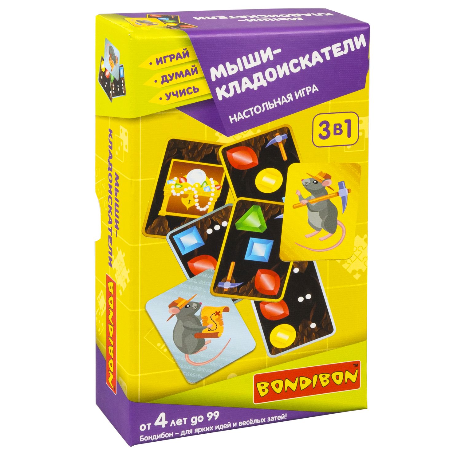 Настольная игра Bondibon карточная Мыши-кладоискатели - фото 3