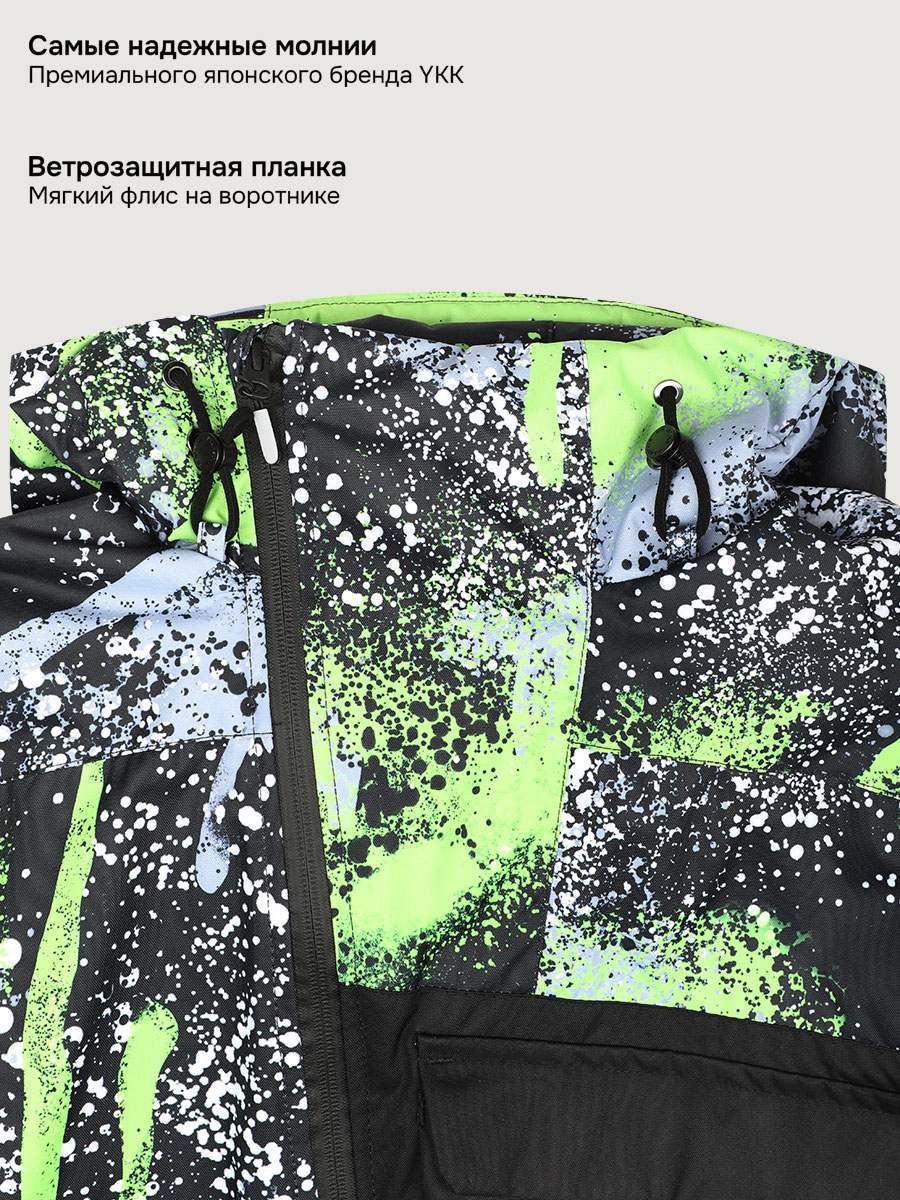 Комбинезон NIKASTYLE 8з1525 салат/черный - фото 15