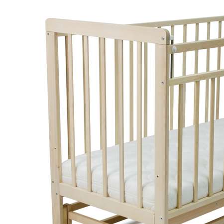 Детская кроватка Babyton прямоугольная, поперечный маятник (береза)