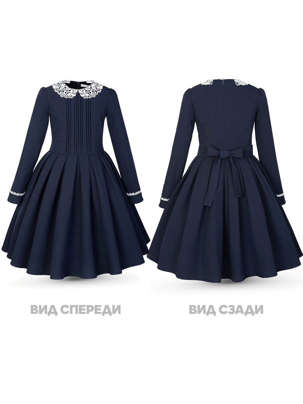 Платье ALISIA FIORI 024200ES/темно-синий - фото 5