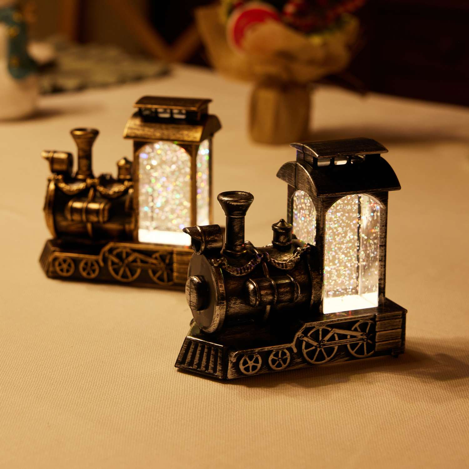 Светильник ё поезд с блёстками - фото 2