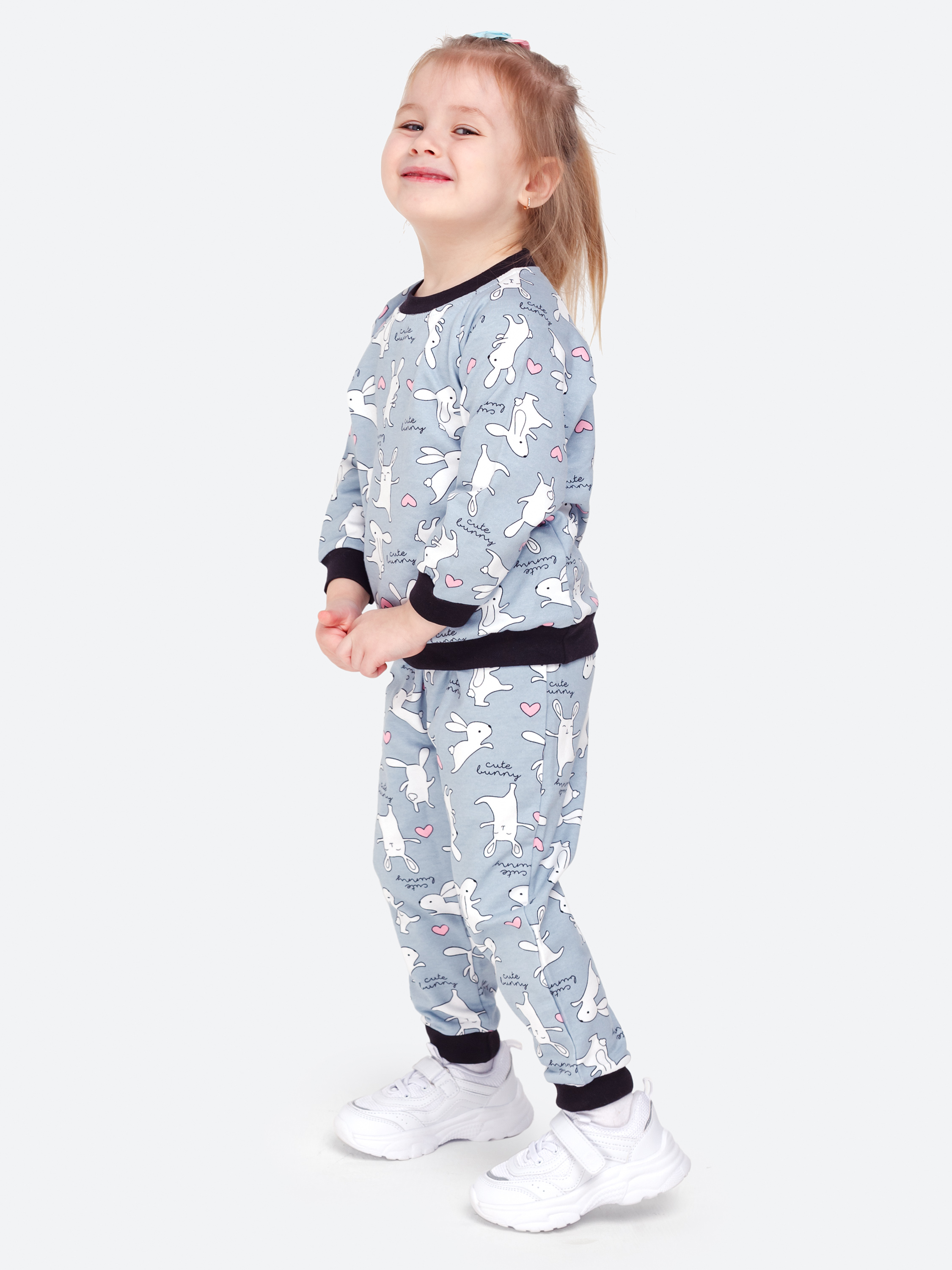 Костюм VEDDI 635ф-21/серый/зайка - фото 7