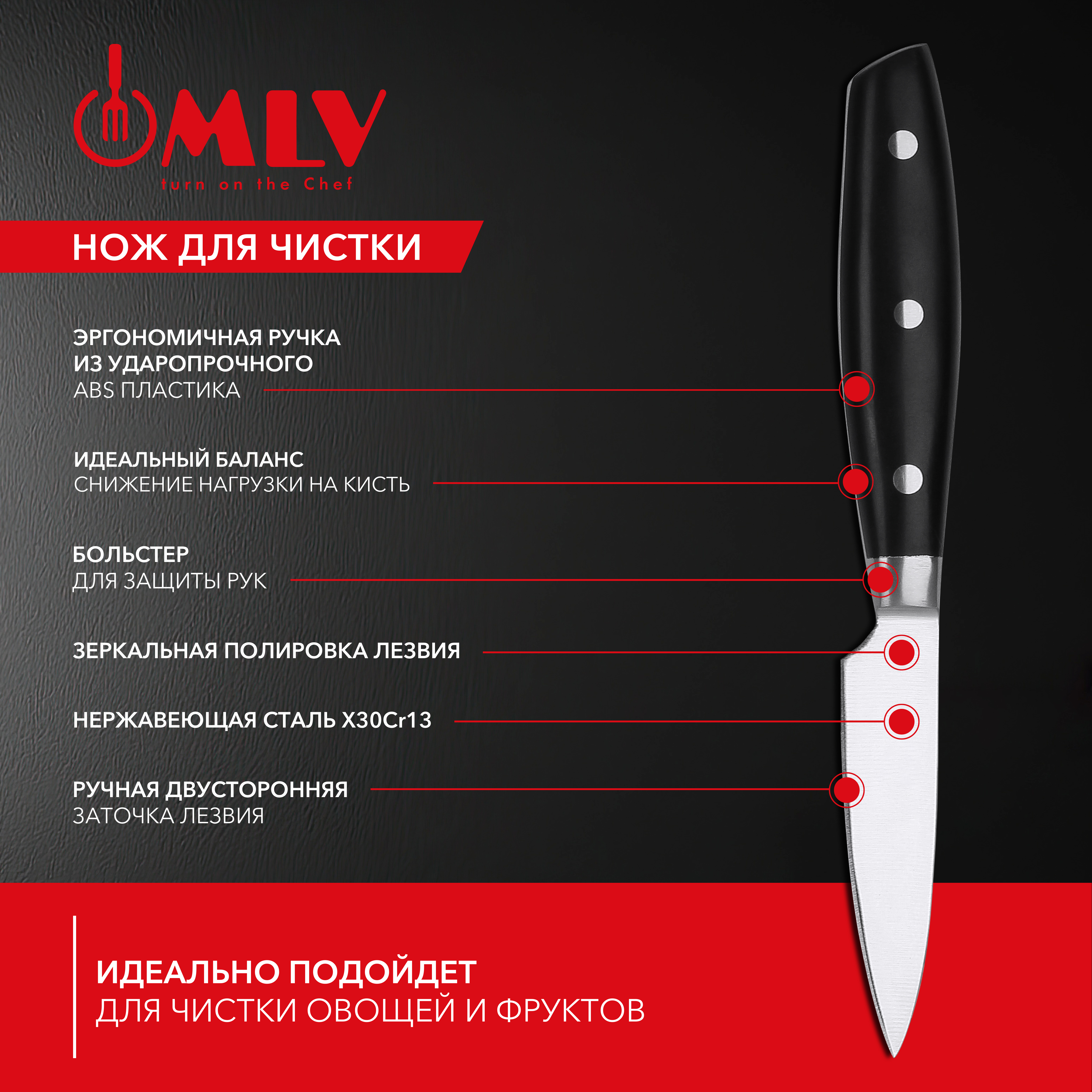 Нож для чистки Moulin Villa AIMI 8,75 см - фото 2