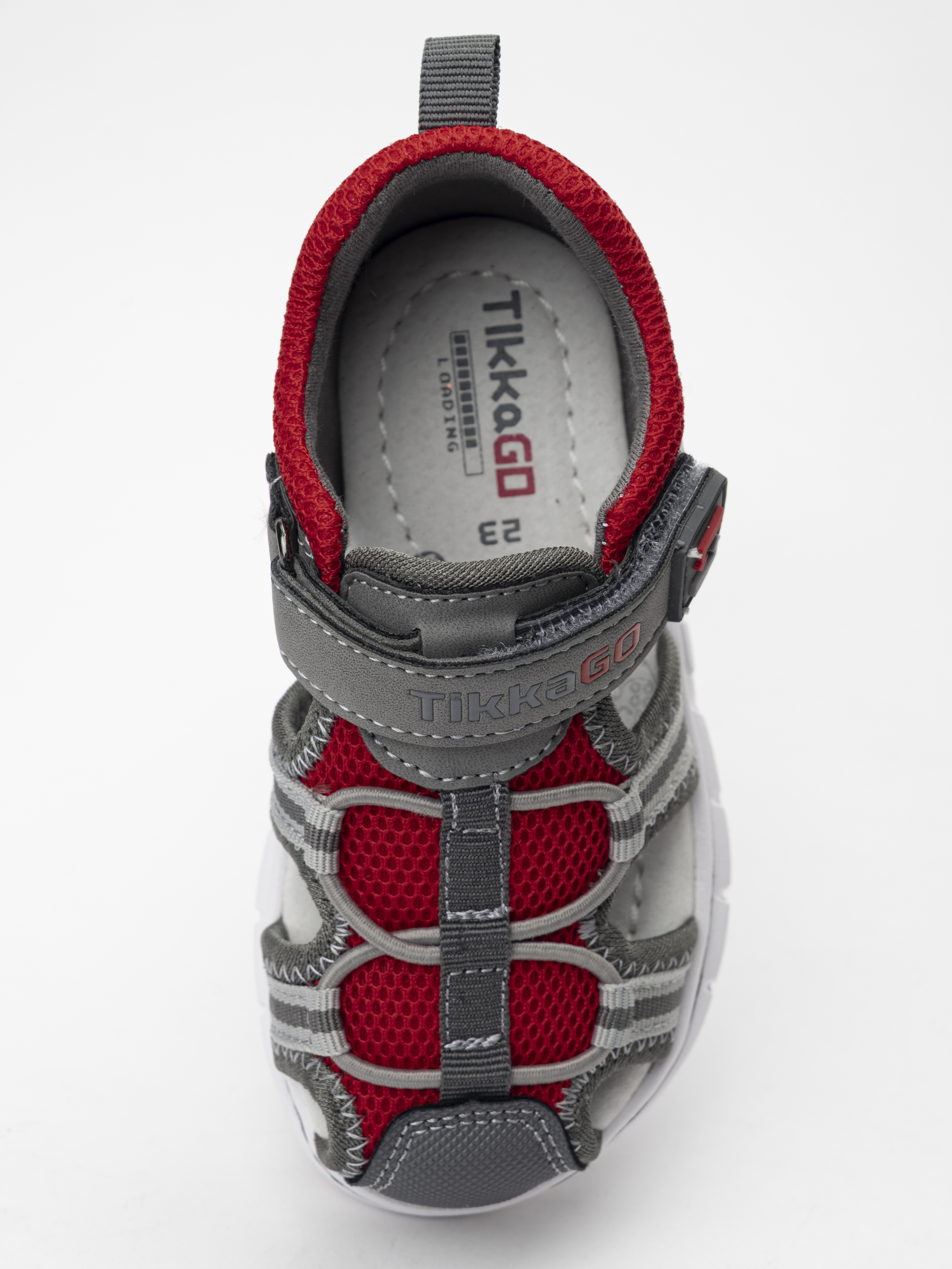 Сандалии TikkaGo 8B14_25911_grey-red - фото 2