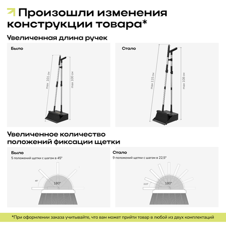 Набор Zetter Щетка и совок L