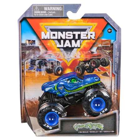 Монстр-трак Monster Jam 1:64 Velociraptor 1:64 синий