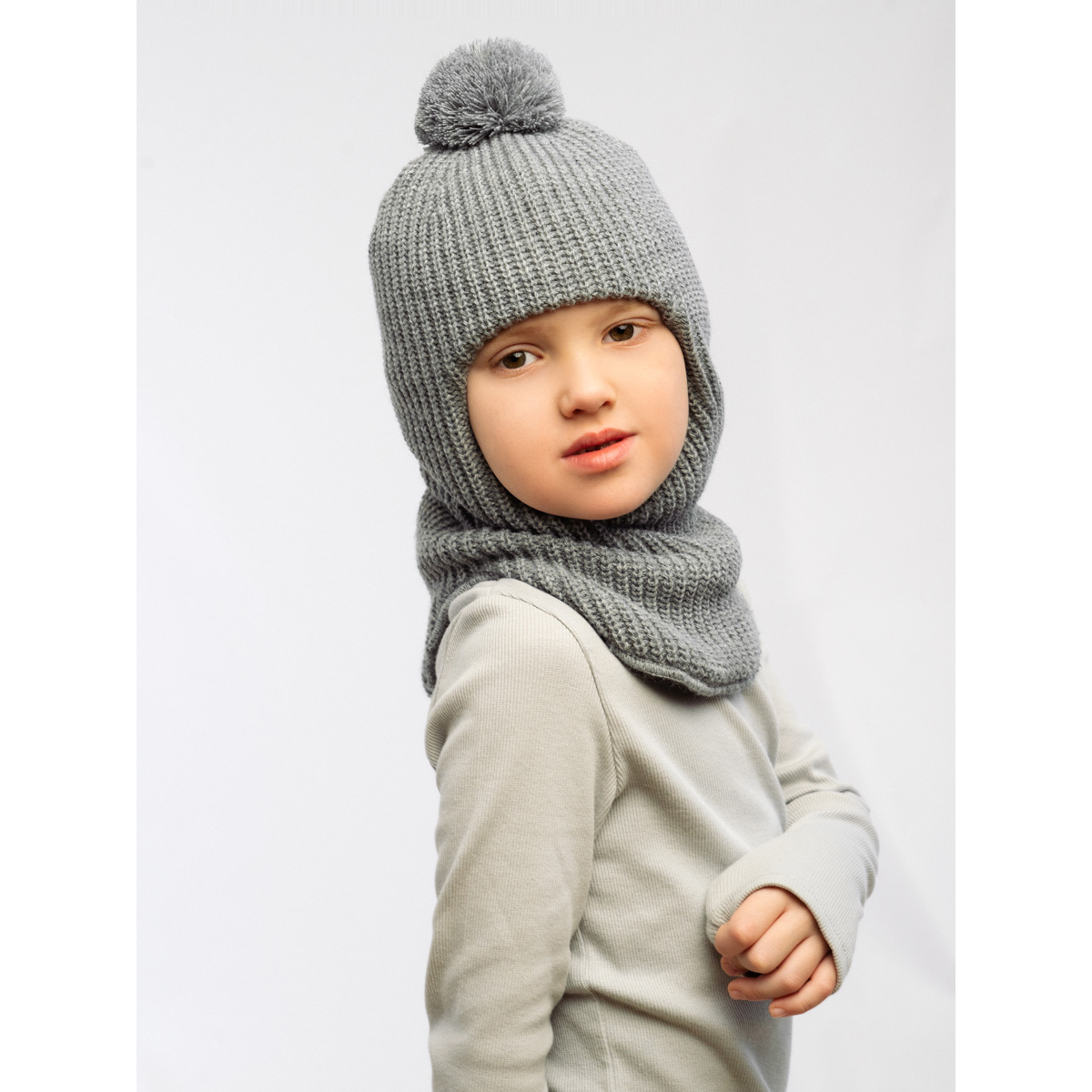 Шапка ПриКиндер U-W_22324 Цвет: Серый - фото 10