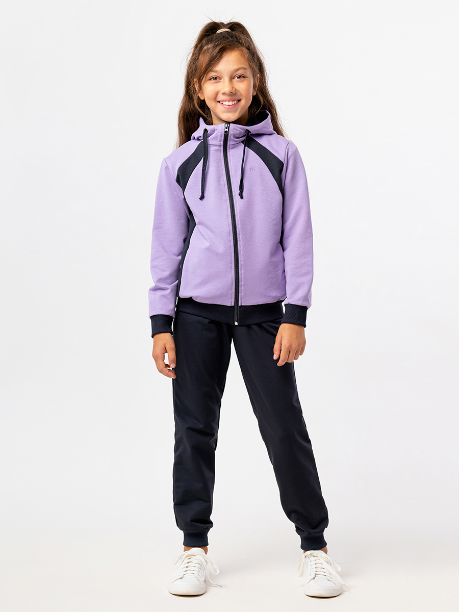Спортивный костюм RODOS М-258/графит_лиловый - фото 1