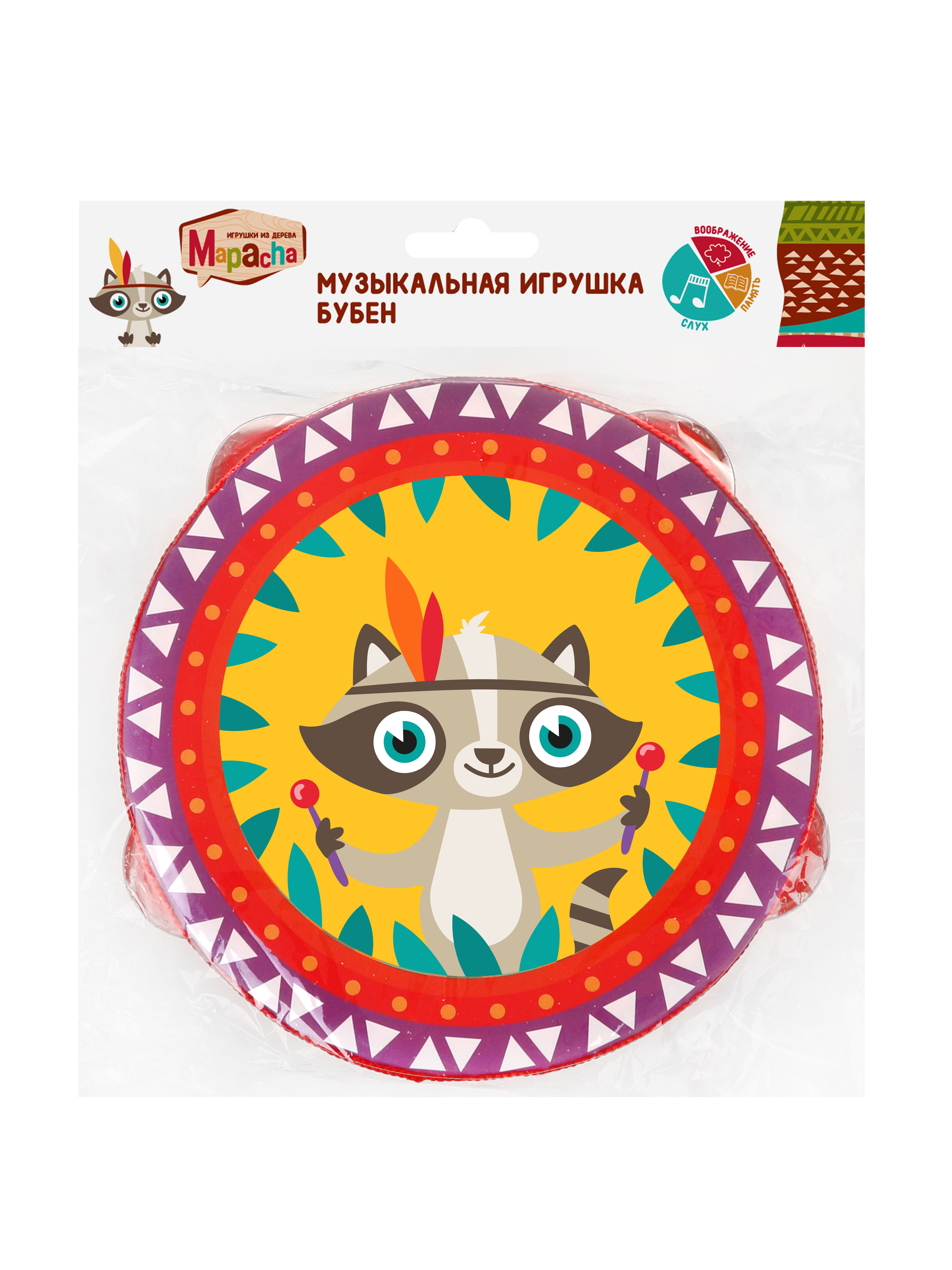 Игрушка музыкальная Mapacha бубен - фото 5