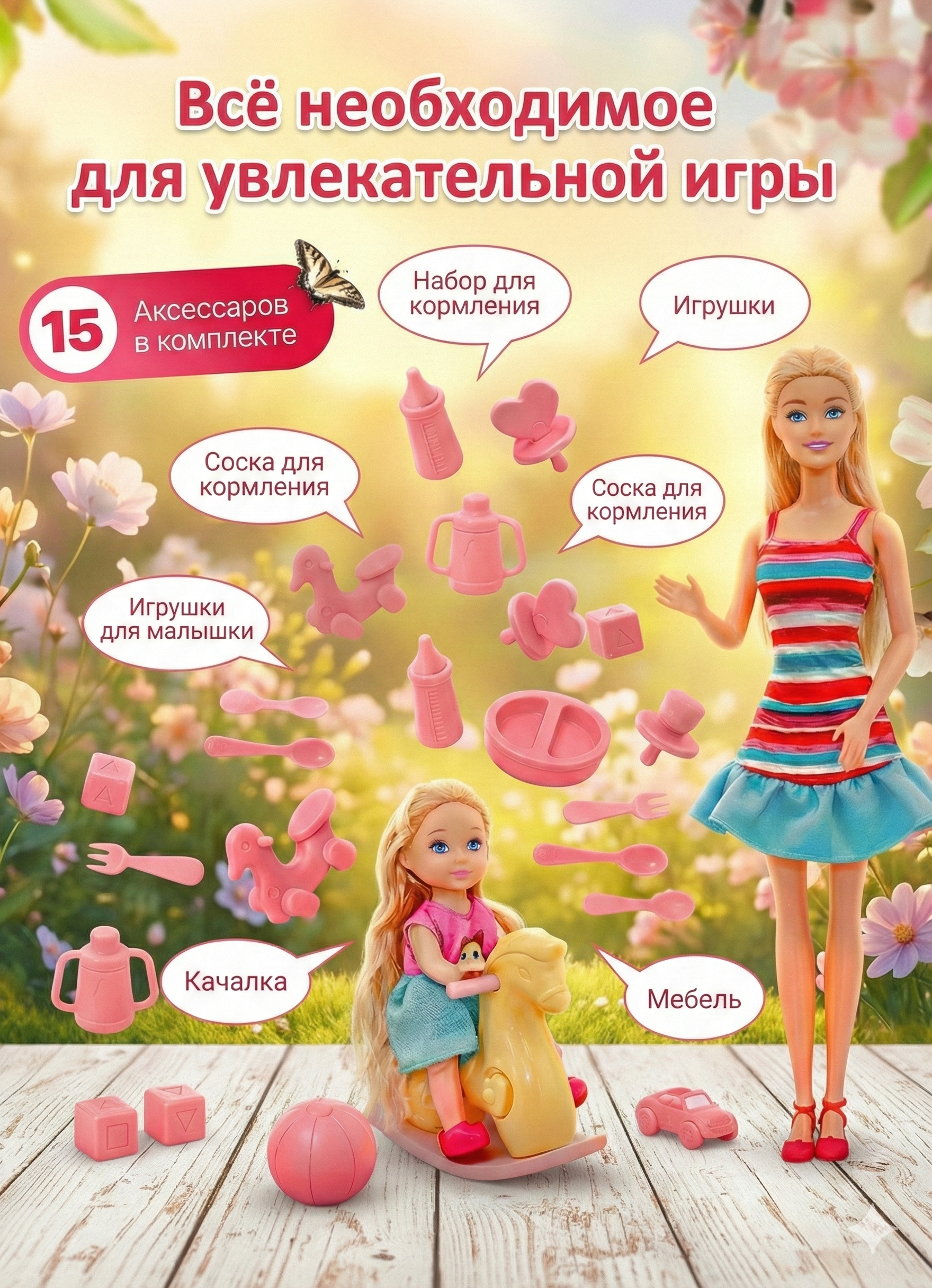 Кукла модельная SHARKTOYS с лошадкой 3590006 - фото 2