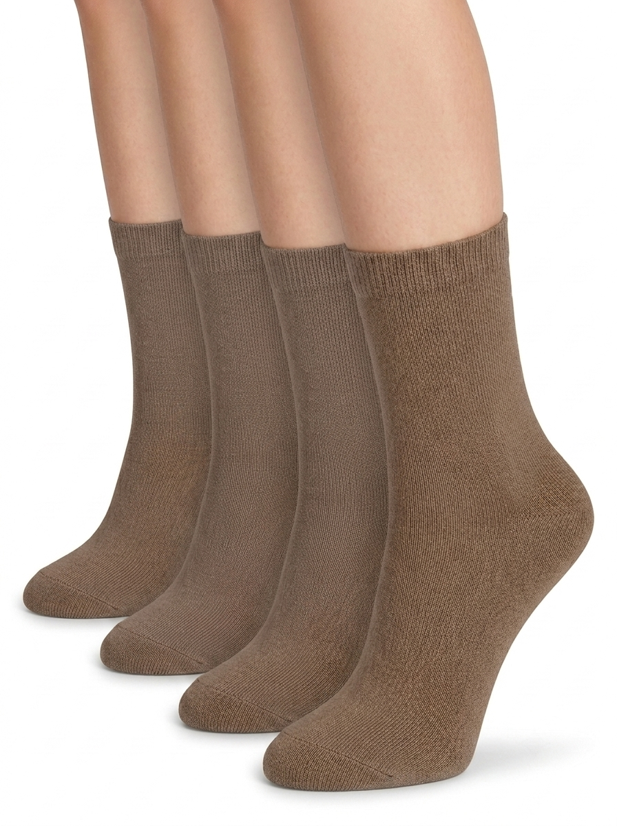 Носки 4 пары RuSocks С-425 Ж _(ДМ)_темно-бежевый_4_пары - фото 1