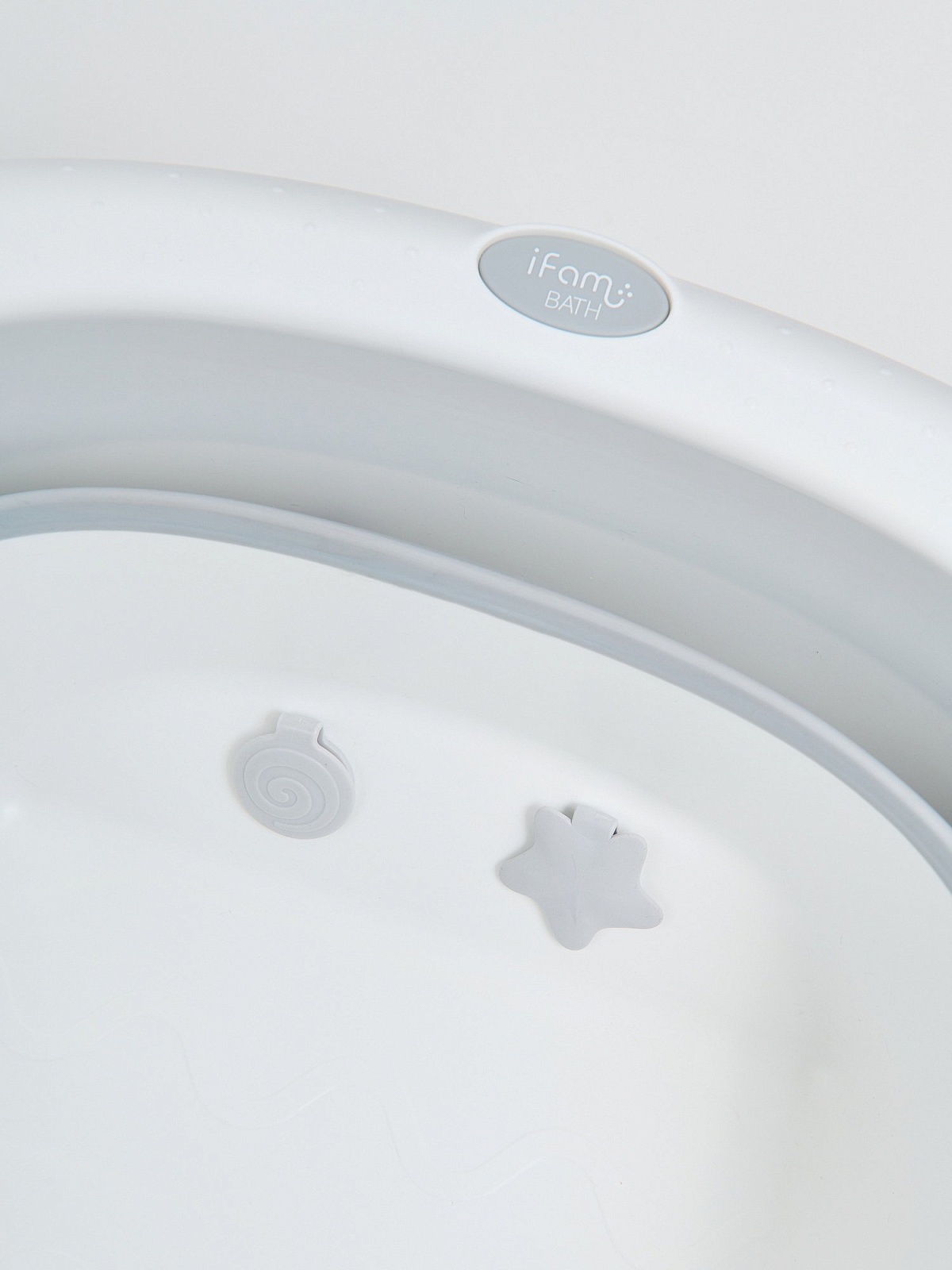 Ванночка Ifam большая белая/серая складная серый - фото 9