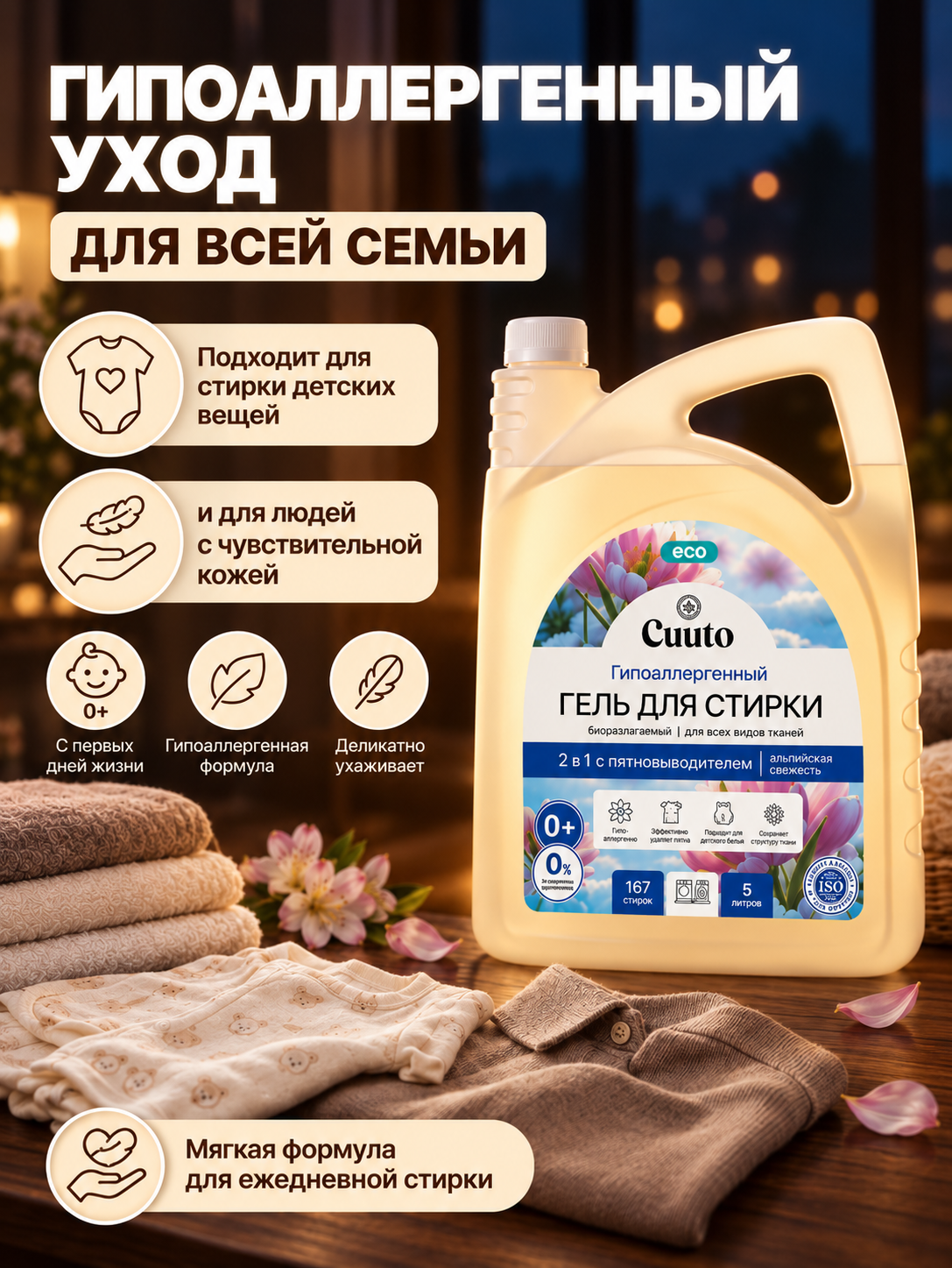 Гель для стирки Cuuto ECO 5 л - фото 4