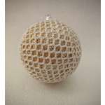 Украшение ёлочное Магия праздника Шар кристалл с косой полоской