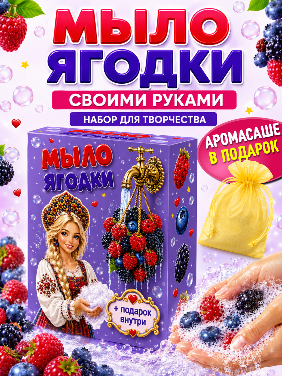 Набор Master IQ2 Ягодки мыло - фото 12