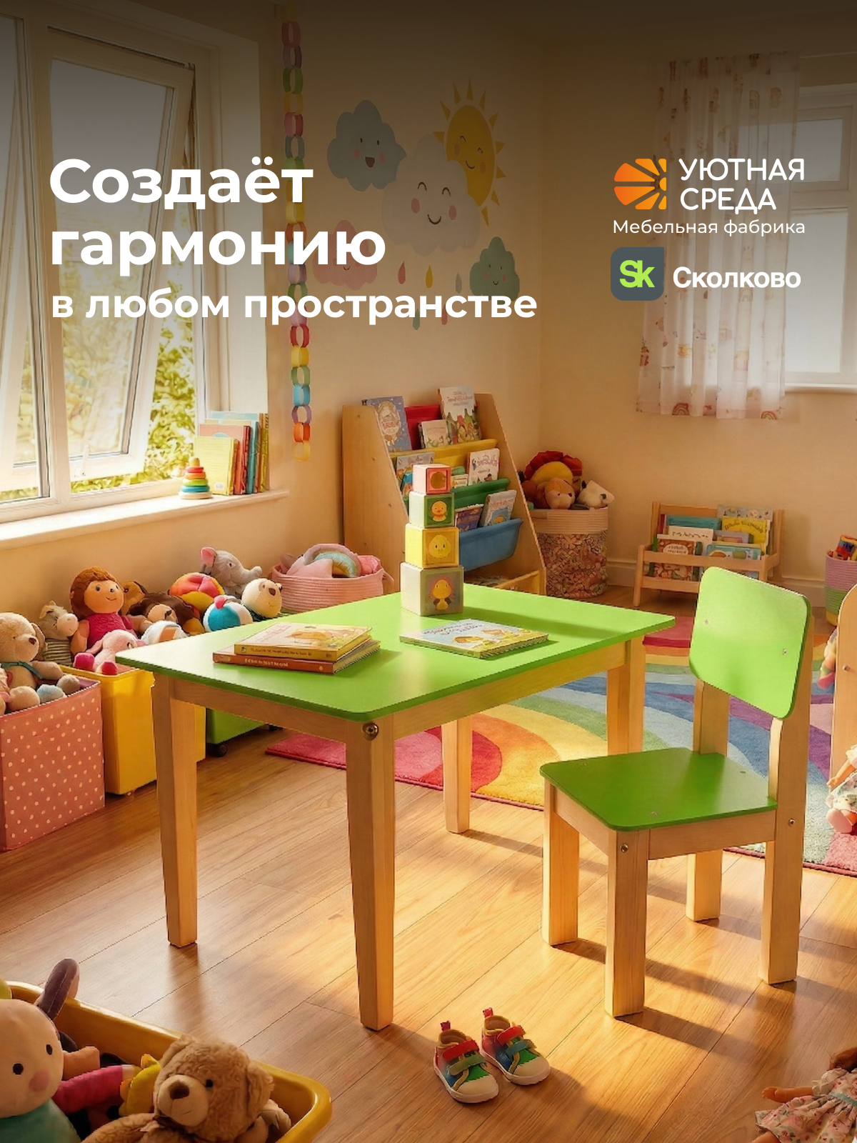 Комплект мебели Уютная среда нераскладной (стол, стул) - фото 21