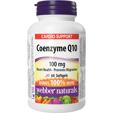 БАД Webber naturals Коэнзим Q10 100 мг 646 мг 60 капс.
