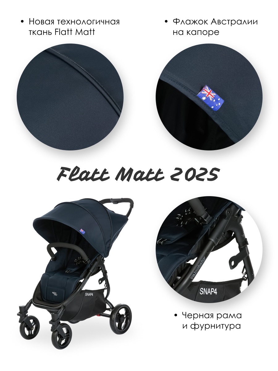 Коляска прогулочная Valco baby Snap 4 / Deep Blue синий - фото 7