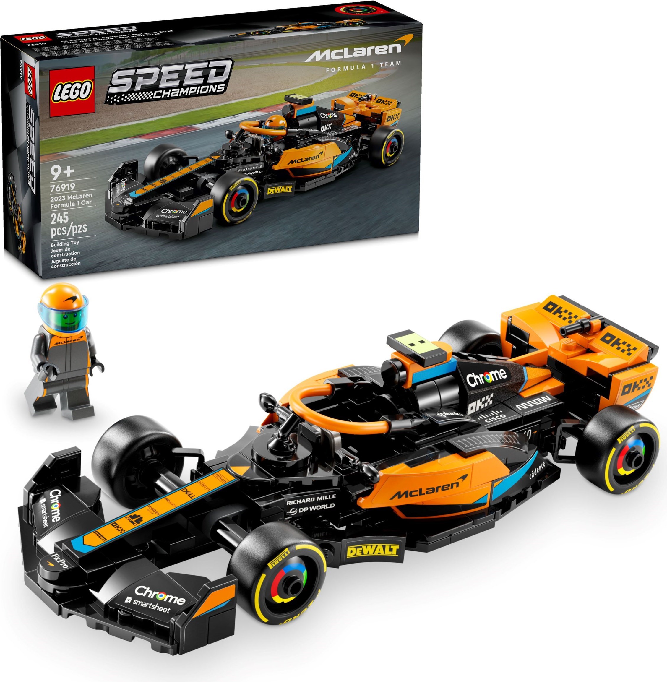 Изображение товара Конструктор LEGO Speed Champions F1 McLaren 2023 76919, 318 деталей, для детей от 9 лет Изображение товара Конструктор LEGO Speed Champions F1 McLaren 2023 76919, 318 деталей, для детей от 9 лет