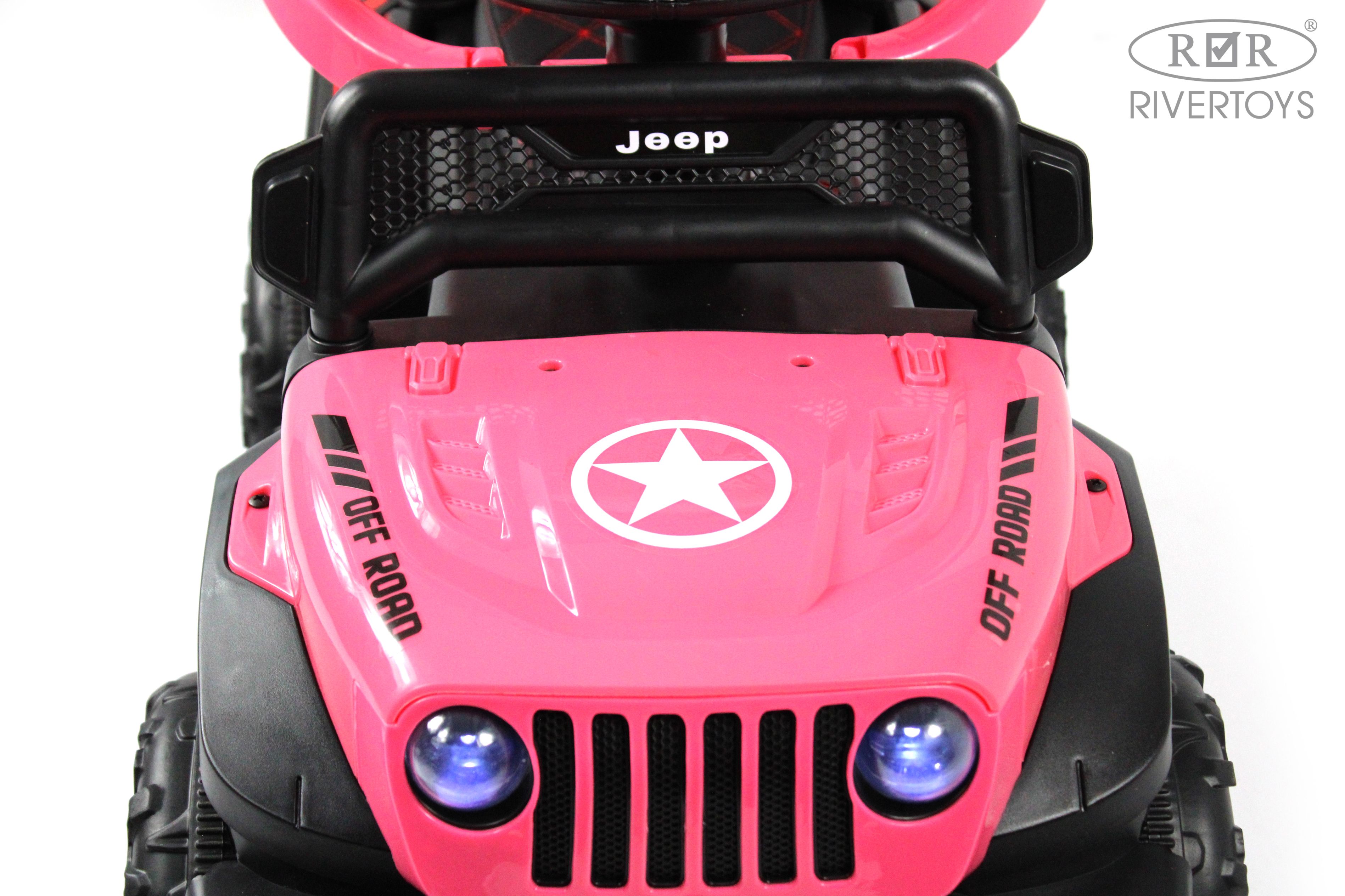 Электромобиль RIVERTOYS G003GG-PINK С пультом ДУ - фото 4