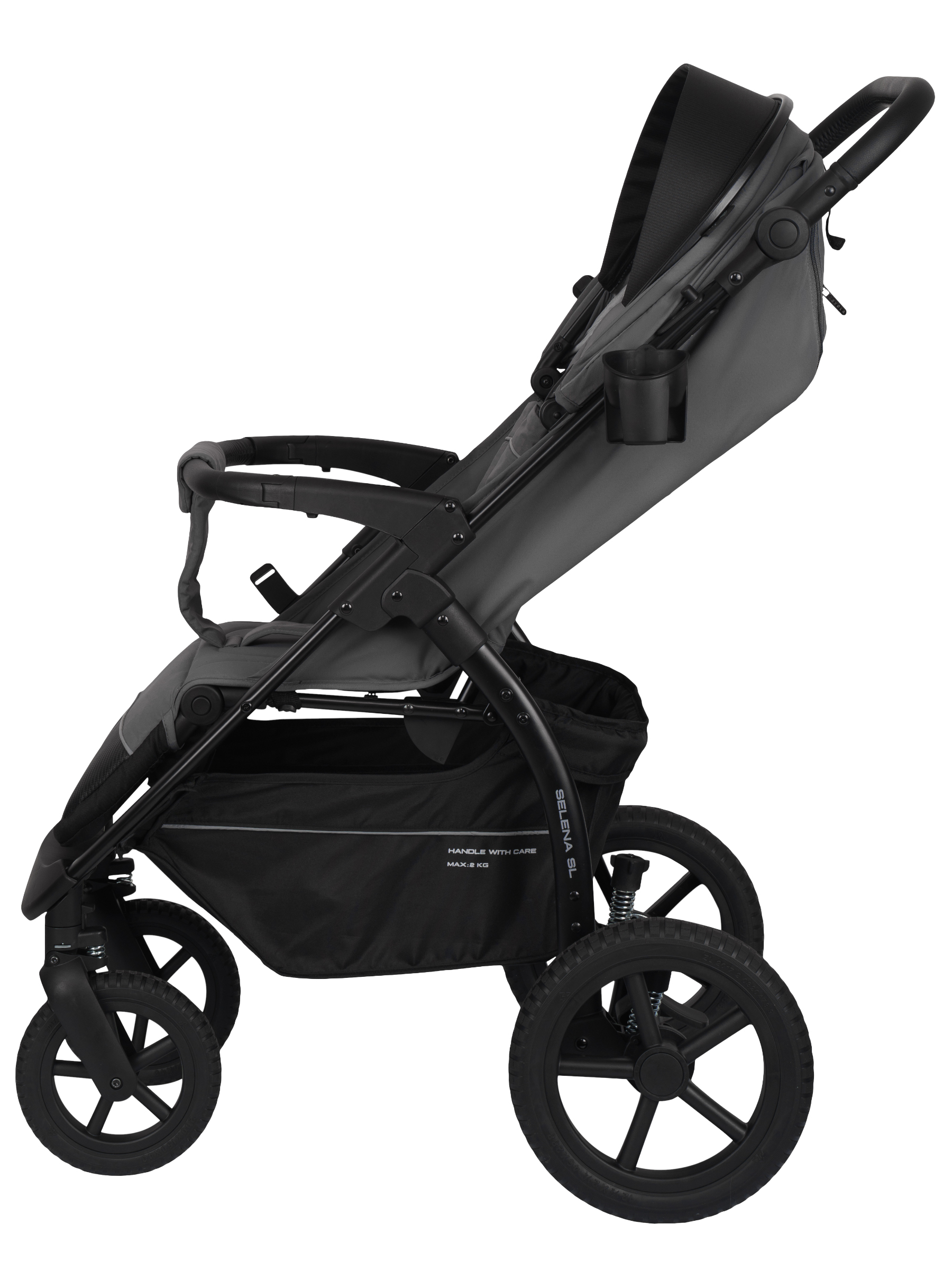 Коляска прогулочная JOVOLA Selena SL, всесезонная серый - фото 22