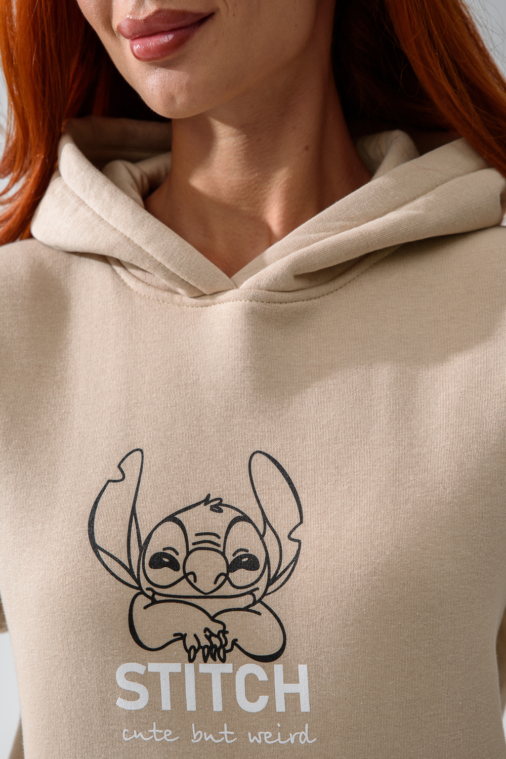 Худи Натали Суслова 8565 бежевый+лабубу - фото 13