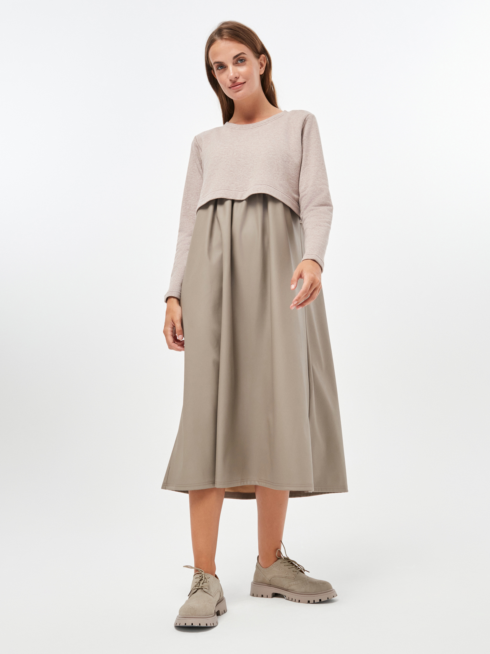 Платье для кормящих Proud Mom ПКОЖ-0500-мокко - фото 3