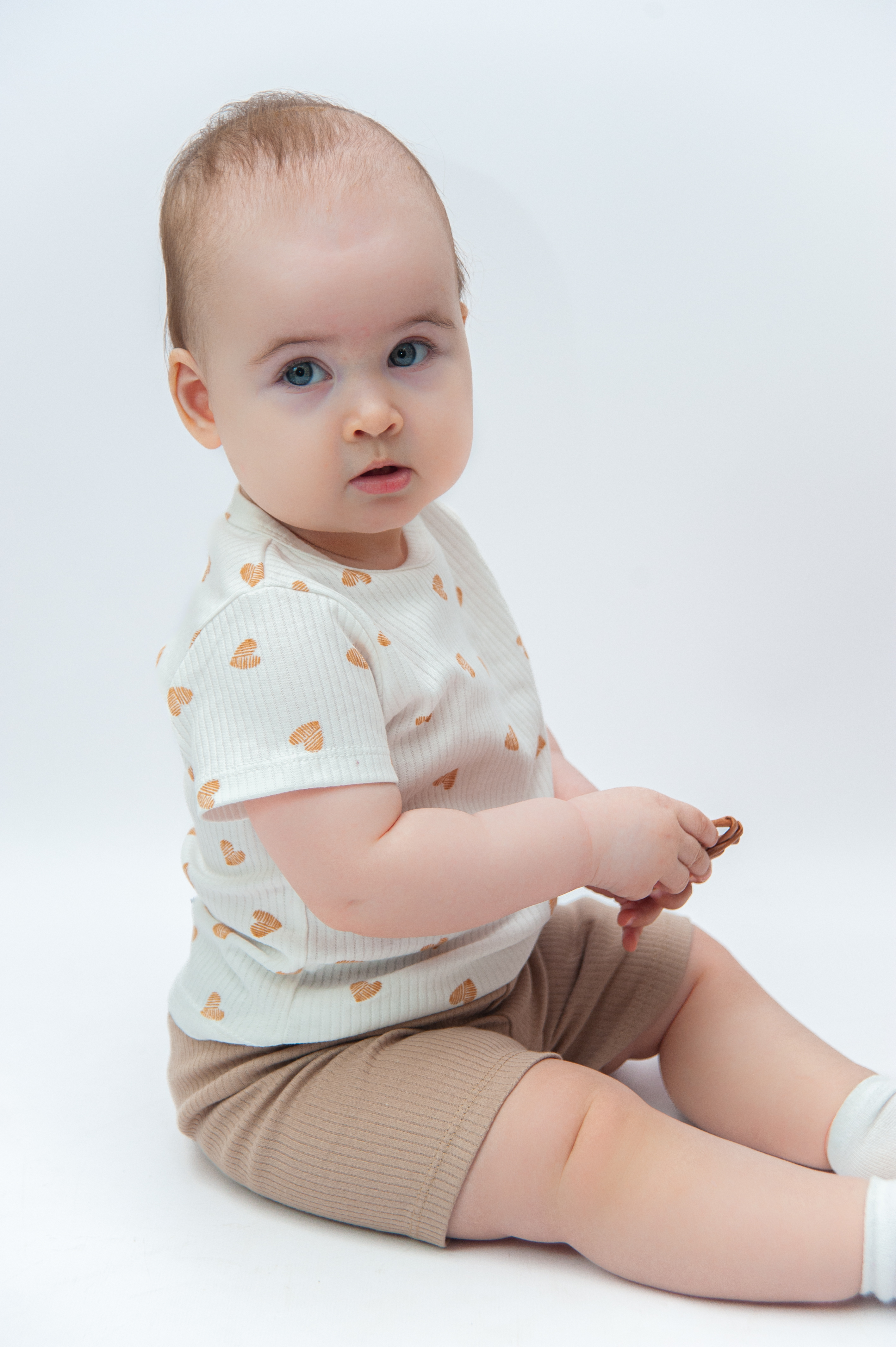 Комплект ЯРКО 05244 ИК Беж.сердечки/бежевый - фото 1