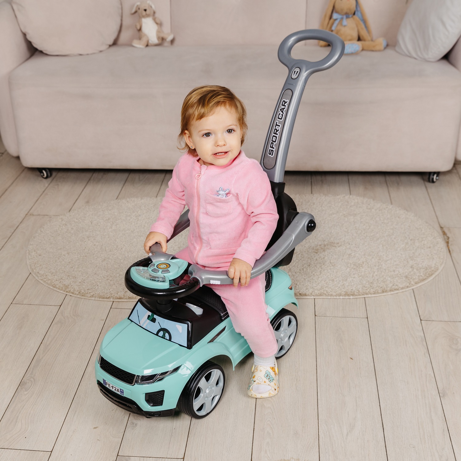 Пушкар BabyCare Sport car с ручкой - фото 15