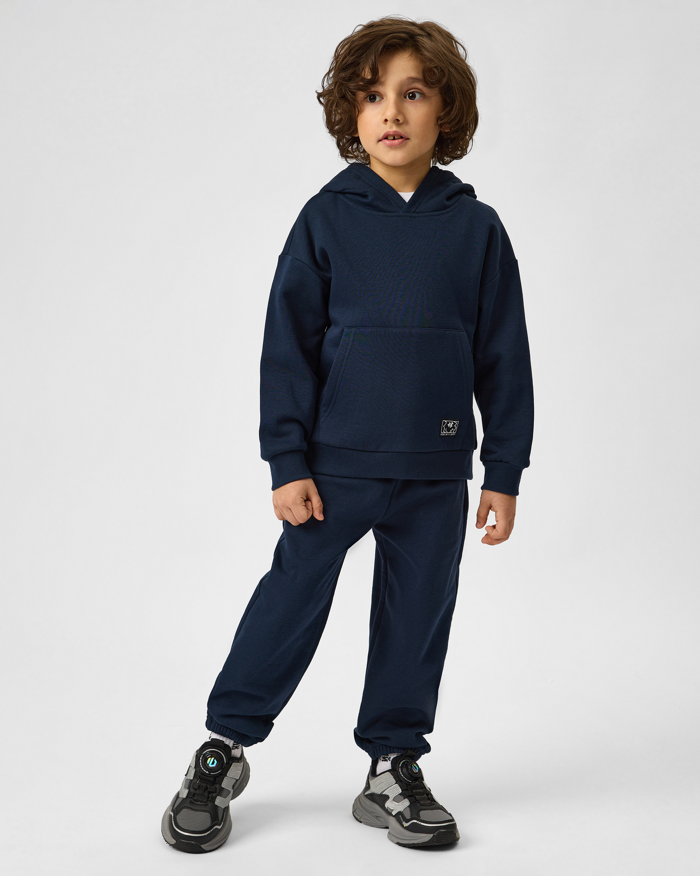 Изображение товара Худи Futurino 104 для мальчика тёмно-синего цвета
