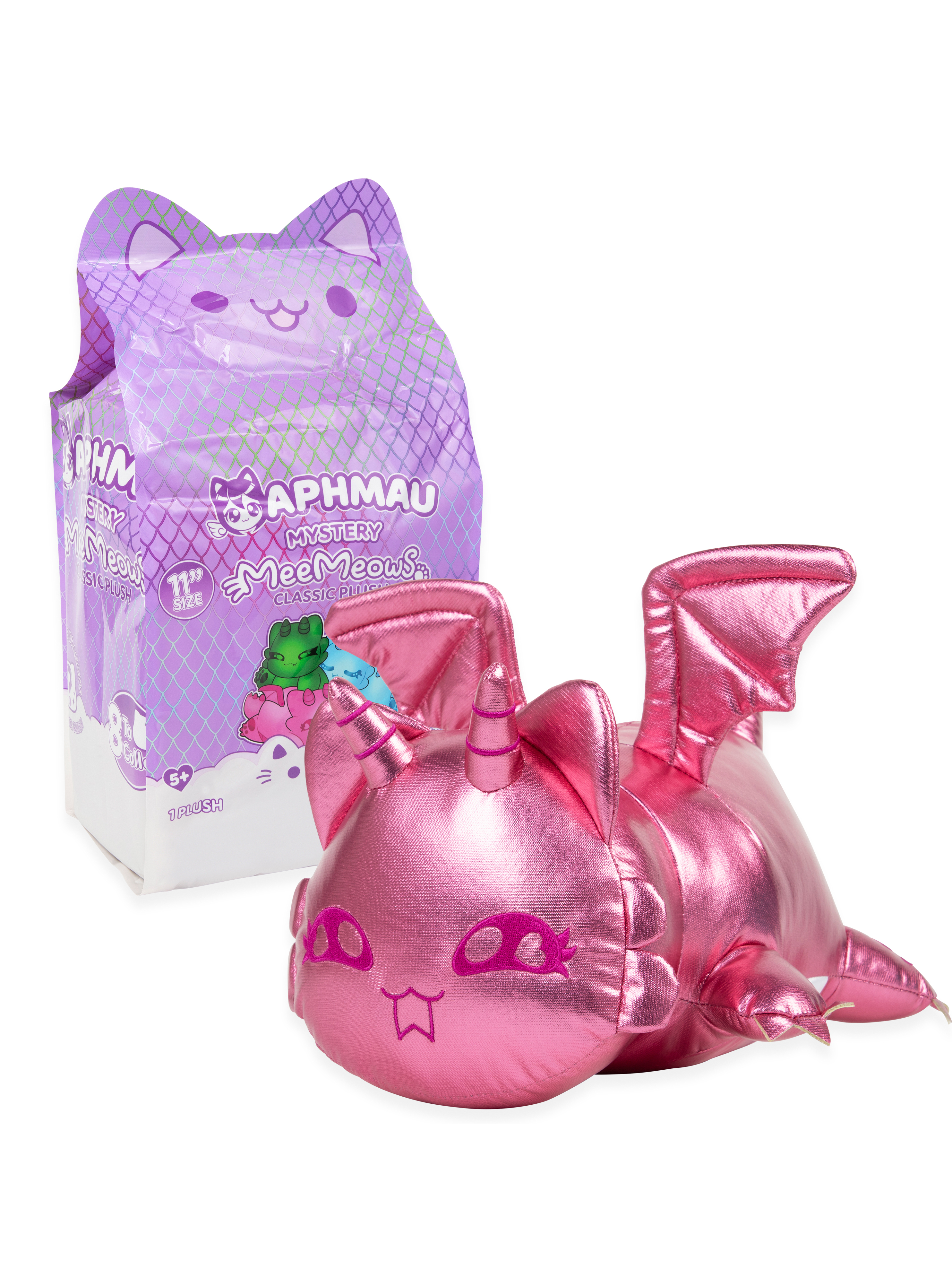 Мягкая игрушка APHMAU MeeMeow сюрприз драконы 28см - фото 12