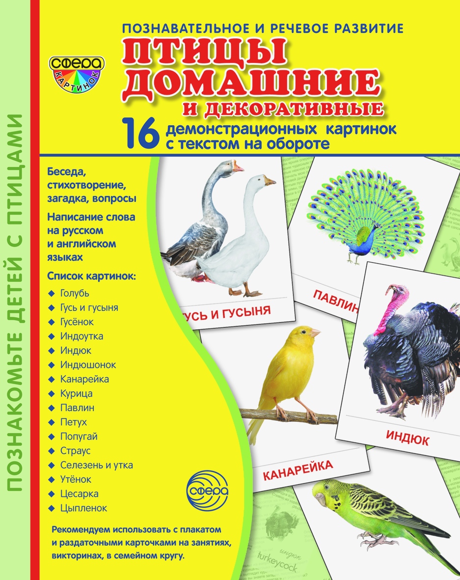 Карточки ТЦ Сфера Птицы домашние и декоративные - фото 1