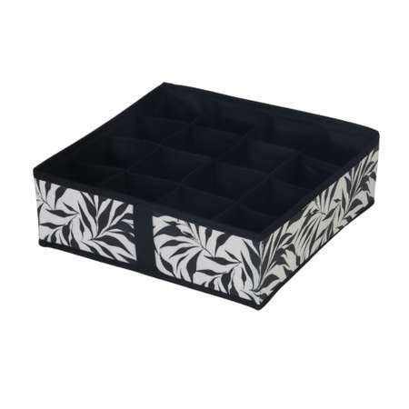 Короб для хранения ё 16 секций Листья 30*30*10см