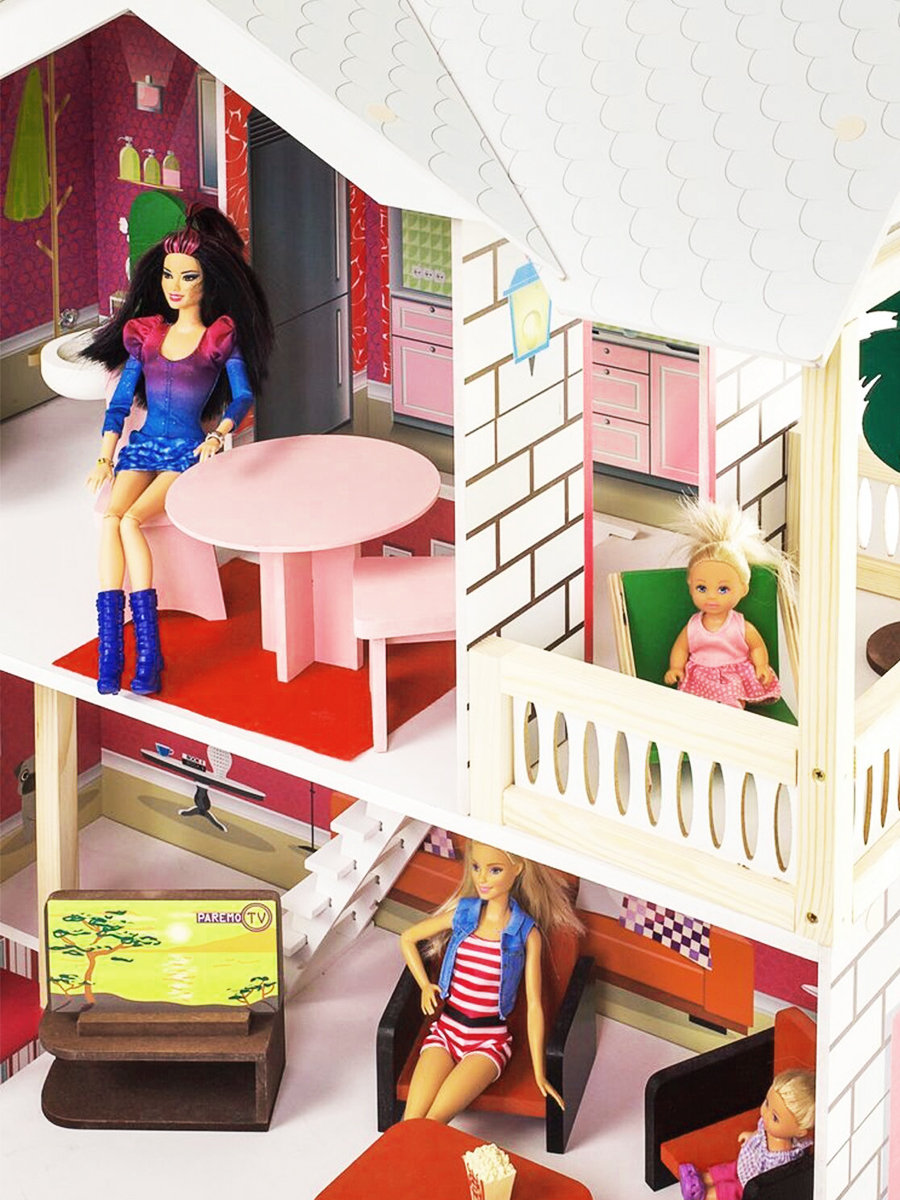 Домик для кукол PAREMO 121 см с мебелью PD318-15 - фото 6