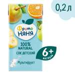 Сок ФрутоНяня Мультифрукт с 6 мес 0.2 л