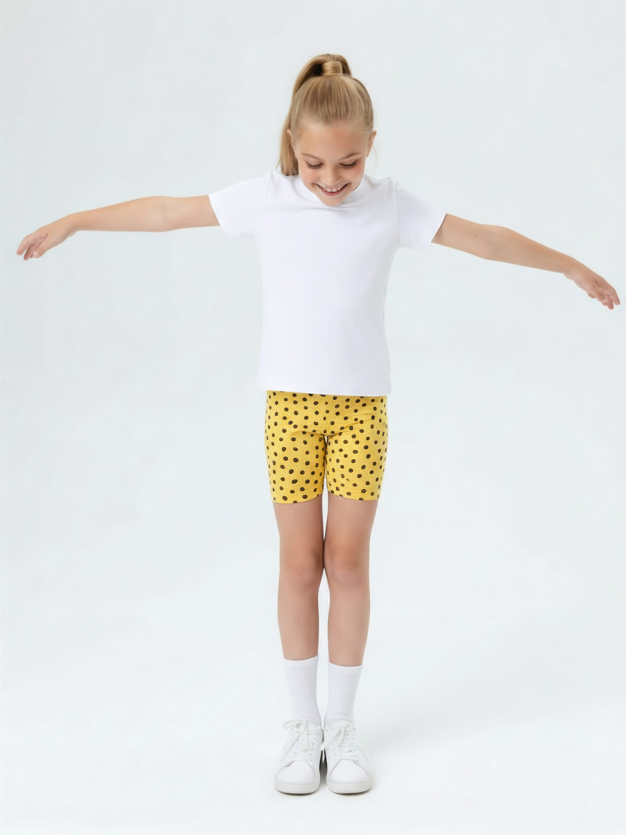 Велосипедки Персона Junior Гуашевая крапинка мимоза - фото 3